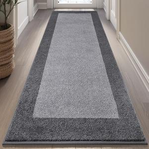 DOMUSTEX Machine Washable Kitchen Rug 32" x 72", Non Slip Indoor Door Rug, Absorbent Entrance Runner Rug for Bedroom, Hallway, Bathroom, Floor (Roll Packing)