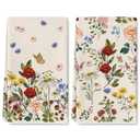 AnyDesign Wildflower Kitchen Dish Towel 16 x 24 Inch Vintage Flower Dishcloth Floral Decorative Hand Drying Tea Towel for Home Kitchen Cooking Baking Cleaning, 2Pcs