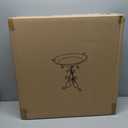 DREAMSOUL 20" Peacock Large Bird Bath Stand, Metal Bird Baths for Outdoors with Folding Bracket, 4.5 Inch Deep Birdbath for Garden Yard Decor