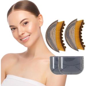 Face Brush Face Massager Facial Gua Sha Lymphatic Contour Brush Eye Dry Brush Drainage Neck Anti-Puffiness Relieve Fatigue Chin Jawline Sculpting 2PCS ETLCFB