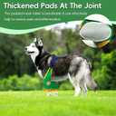 Dog Elbow Protector Sleeve Soft Pet Leg Sleeves with Adjustable Shoulder Strap, Thickened Elbow Pads Pet Leg Brace for Calluses & Wound Care, Anti-Licking Dog Recovery Arm Brace (Green, Large) (L)