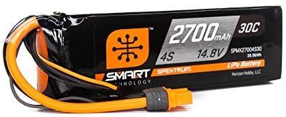 Spektrum 14.8V 2700mAh 4S 30C Smart LiPo Battery: IC3, SPMX27004S30