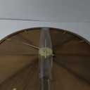 Crystal Art Gallery Round Wood Walnut Clock