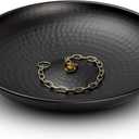 Monarch Rain Chains Rain Chain Basin 12 Inch Hand Hammered Anchor Bowl for Gutters, Matte Black Decorative Anchoring Basin for Outside, Garden, Lawn & Patio Water Feature, Downspout Catcher Basins