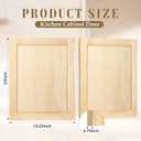 Cinnvoice 2 Pcs 19.5'' W x 23'' H Unfinished Pine Kitchen Cabinet Door