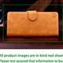 SUANPOT for iPhone 12/12 Pro 6.1" Leather Wallet Case with RFID Blocking, Card Holder, Shockproof Flip Cover, Light Brown