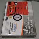 Nilight Fuel Pressure Gauge Tester Kit, 0-140PSI Fuel Injection Pump Pressure Gauge Kit Gasoline Pressure Diagnostic Tools (Preminum)