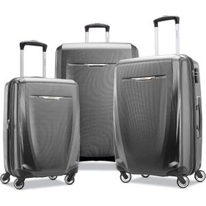 Samsonite Winfield 3 DLX Hardside Luggage with Spinners, 3-Piece Set (20/25/28), Graphite Grey