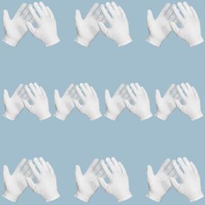 10 Pairs Archival Photo Gloves, White Small Work Gloves For Handling Art Working Photography Men & Womens Cloth Gloves Liners Bulk for Handling Jewelry, Film, Photo, Coin Metal Inspection