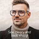 CCVOO Iconic Aviator Reading Glasses - Premium Readers in Gold/Black - UV & Blue Light Blocking Lenses