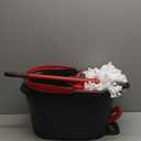 O-Cedar EasyWring Microfiber Spin Mop, Bucket Floor Cleaning System, Red, Gray, Standard