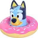 Tomy Toomies Bath Buoys Bluey Bath Toys with Pourer and Float with Water Wheel - Sensory Water Toys - Officially Licensed Bluey Toys - Bath Toys for Babies + 18 Months, Small, E73635