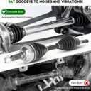 Pair (2) Front CV Axle Shaft Assembly Fit for Ford Escape 2001-2008, for Mazda Tribute 2001-2006 2008, for Mercury Mariner 2005-2008 2.0L 2.3L 3.0L, Automatic trans only, Left and Right Side