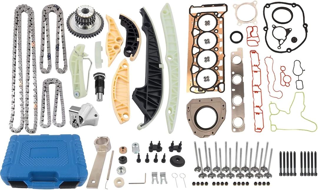 Timing Chain Tool Kit Engine Valve Gasket Set Replacement for 2008-2013 VW Jetta Golf GTI EOS Passat Beetle Audi A4 Q5 TT 2.0T 06H109467N 06H109469AD 06H109469T