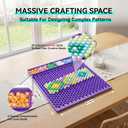 Peyote Stitch Pattern Pony Bead Planning Tray for 6x9mm Pony Beads | kandi Bead Making Board: Essential for Visualizing Intricate Beadwork Pattern Designs, Kandi Cuffs,kandi Mask,Charms