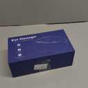 Eye Massager with Heat and Cooling for Migraines  14 Massage Nodes for Eye Strain Relief, Rechargeable Bluetooth Music, Improve Sleep,Eye Strain Relief, Birthday Gifts for Women and Men(White)