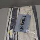 ArtBud White Blue Tablecloth Cotton Linen Farmhouse Table Cover Soft Washable Table Top for Parties Coffee Kitchen Dcor Striper(Rectangle/Oblong (Rectangle/Oblong, 60"102"(8-10 Seats)