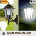 4-Pack Dusk to Dawn Light Bulbs Outdoor 75 Watt Equivalent, Automatic On/Off Sensor LED Bulb, 10W Daylight 5000K,1100 Lumen, A19 E26 Bulbs Photocell for Wall lamp Porch Garage Yard Light(Non-dimmable)