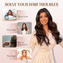 Clip in Hair Extensions for Women, Natural Chocolate Brown Extensions, 20 Inch 6PCS Hairpieces Long Wavy Soft Thick Hair Extensions Clip ins