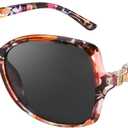 FIMILU Sunglasses for Women, Polarized Retro Stylish Sunglasses Oversized Trendy Sun Glasses UV Protection for Vacation 5203