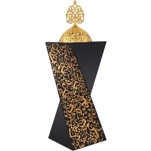 Resin Incense Burner Bakhoor Incense Burner Charcoal Incense Burner Yoga Spa Aromatherapy Office Home Decor Black