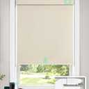 LazBlinds Motorized No Drill Blackout Roller Shades, 41" W x 72" H, Beige