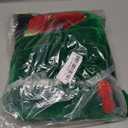 7 Pcs Women Christmas Elf Costume Set Santa's Helper Velvet Dress Xmas Outfit Elf Ears Hat Shoes Belt Socks Bell (Medium, Green)