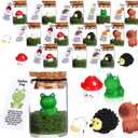 Fumete 35 Set Employee Appreciation Gifts Bulk Thank You Gift for Coworker Staff Teacher Nurse Social Worker Volunteer Desk Pet Positive Resin Animal Pun Note Card Team Office Party Favor (Farm)