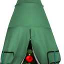 Upright Christmas Tree Storage Bag 7.5ft, Pop up and Foldable Metal Structure Xmas Tree Bags for Storage Assembled Artificial Trees, Holiday Tree Cover with Quick Release Straps Buckle, Green
