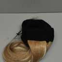 S-noilite Beanie Wig Hair Extensions,11 Inch Short Straight Hair Extensions with Knitted Hat Wigs for Women Winter Ash Blonde with Bleach Blonde