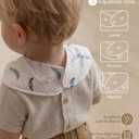 Muslin Baby Bibs 8 Pack, Baby Bandana Drool Bib for Drooling and Teething, Cotton Soft Absorbent for Girls Boys BC