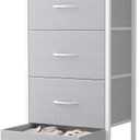 Sweetcrispy 4 Storage Drawer Dresser, Storage Cabinet, Clothes Organizer, 11.8"D x 17.7"W x 37.5"H