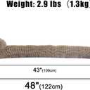 Marwood Under Door Draft Stopper Decorative Wind Stopper 48 inch for Door & Window, Weighted Animal Air Draft Stopper Snake Noise Blocker for Bottom of Door with Hanging Loops - Brown Dog
