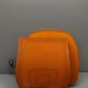 Modern Home Zuna Mid-Back Office Task Chair - Ergonomic Back Supporting Mesh Back Desk Chair (White/Orange)