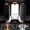 iGluz 4+2 Pack for iPhone 15 Pro Max Privacy Screen Protector with Camera Lens Protector 6.7 inch,9H+Tempered Glass[Military Grade Shatterproof &100% Anti-Spy],3D Micro-Curved Edges[Longest Durable]