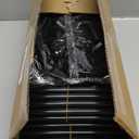 LANTEFUL Tall Narrow Shoe Rack for Entryway, 10-Tier Sturdy Metal Shoe Shelf Storage 10-15 Pairs of Shoes and Boots, Space Saving Corner Shoe Rack Organizer for Closet,Doorway,Garage,Living Room (Black)