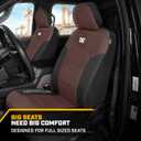 CAT MeshFlex Universal Front Seat Covers for Trucks, Cars, & SUV - Brown | Airbag Compatible Interior Protection for Trucks, Suv, and Cars (2) Front Seat Protectors Automotive and Truck Accessories