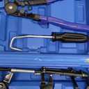 9pcs Automotive Wire Long Reach Hose Clamp Pliers Set For Fuel Oil Water Hose (Blue)