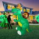 6FT St. Patrick's Day Outdoor Inflatable Decorations, Dinosaur Inflatable Decorations, Outdoor Inflatable Decorations with LED Lights, Inflatable Decorations for Garden, Patio, Lawn