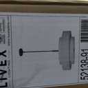 Livex Lighting Fabric Shade 52138-91 Meridian 5 Light Brushed Nickel Pendant