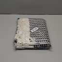 Lahome Boho Bathroom Rugs, Small 2x3 Front Door Mat Lightweight Kitchen Rug Woven Cotton Area Rug with Tassels, Farmhouse Washable Black and White Throw Rug Low Pile Carpet for Entry Laundry