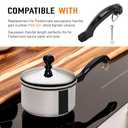 P08-031 Saucepan Handle Replacement for Farberware Pot Short Saucepans Handle Frying Pan - Configuration Provides Comfortable Grip While Maintaining Proper Balance During Cookware Saucepan