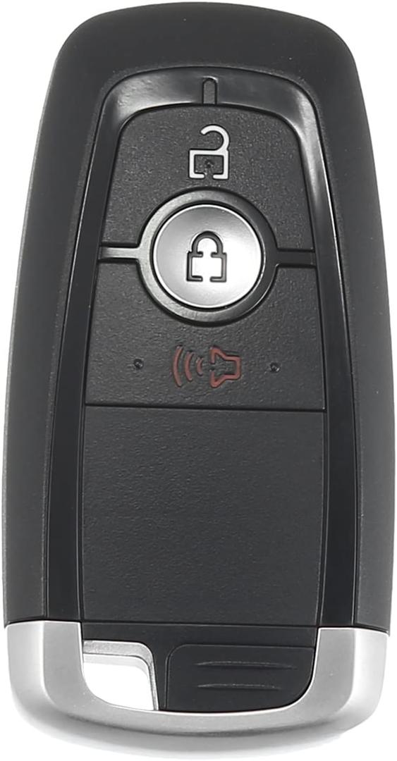 X AUTOHAUX 315MHz M3N-A2C93142300 Replacement Smart Proximity Keyless Entry Remote Key Fob for Ford Ecosport Explorer Edge F150 F250 F350 F450 2018-2022 3 Buttons with Door Key 49 Chip