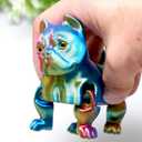 3D Printed Dog Model,Flexible Realistic Articulated Animal Fidget Toys,Mystery Figurines Gifts for Easter,Executive Desk Funny Dcor and Festival Collectible,Easter Basket Stuffers (Yellow)