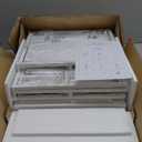 BOLUO White Nightstands Set of 2, 2 Drawer Dresser for Bedroom Night Stand Small Dresser End Table with Drawers Modern (Medium 2 pcs)