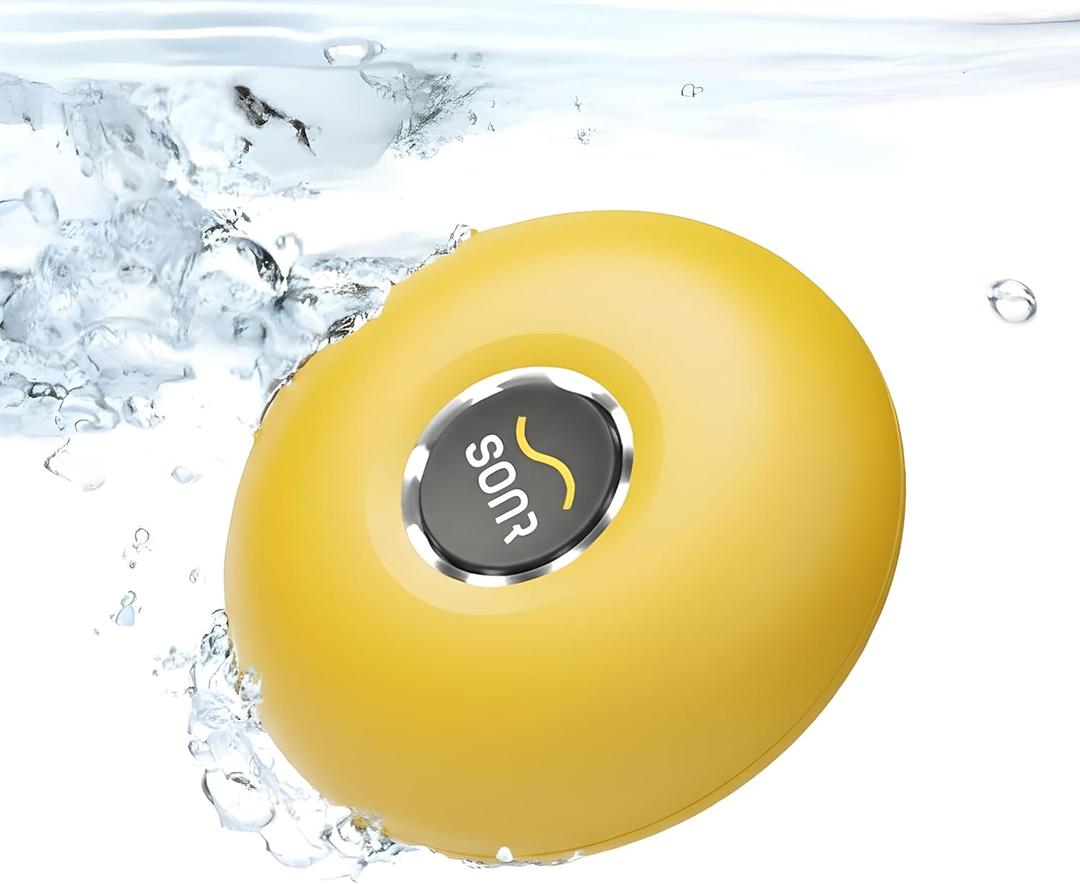 SONR Music, Open-Ear Underwater Music Player for Swimmers, Swimming Headphones, Waterproof Bone Conduction MP3 Player, Underwater Swimming Headphones with Bluetooth (Sunny)