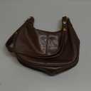 Shoulder Bags for Women Small Hobo Bags Crescent Shaped Cute Retro Tote Handbag Mini Clutch Purse with Zipper Closure