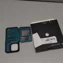 Vinich for iPhone 14 Pro Wallet Case with Card Holder, RFID Blocking Credit Slots Kickstand Shockproof Phone Cover for Women Men, Bluish Green