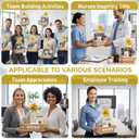 Tenceur 24 Set Empty Baskets for Team Appreciation Gifts - Bulk Gift Basket Kit with Pull Bows & Plastic Bags DIY Cardboard Tray for Team Employee Teacher Coworker Nurse Present(Classic,Kraft)