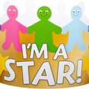 Hygloss Star Student Crowns - Pack of 12 Colorful, Adjustable Paper Crowns - Classroom Prizes, Kindergarten Classroom Must Haves, Kids Prizes for School, Star Hat, Incentive Prizes for Kids